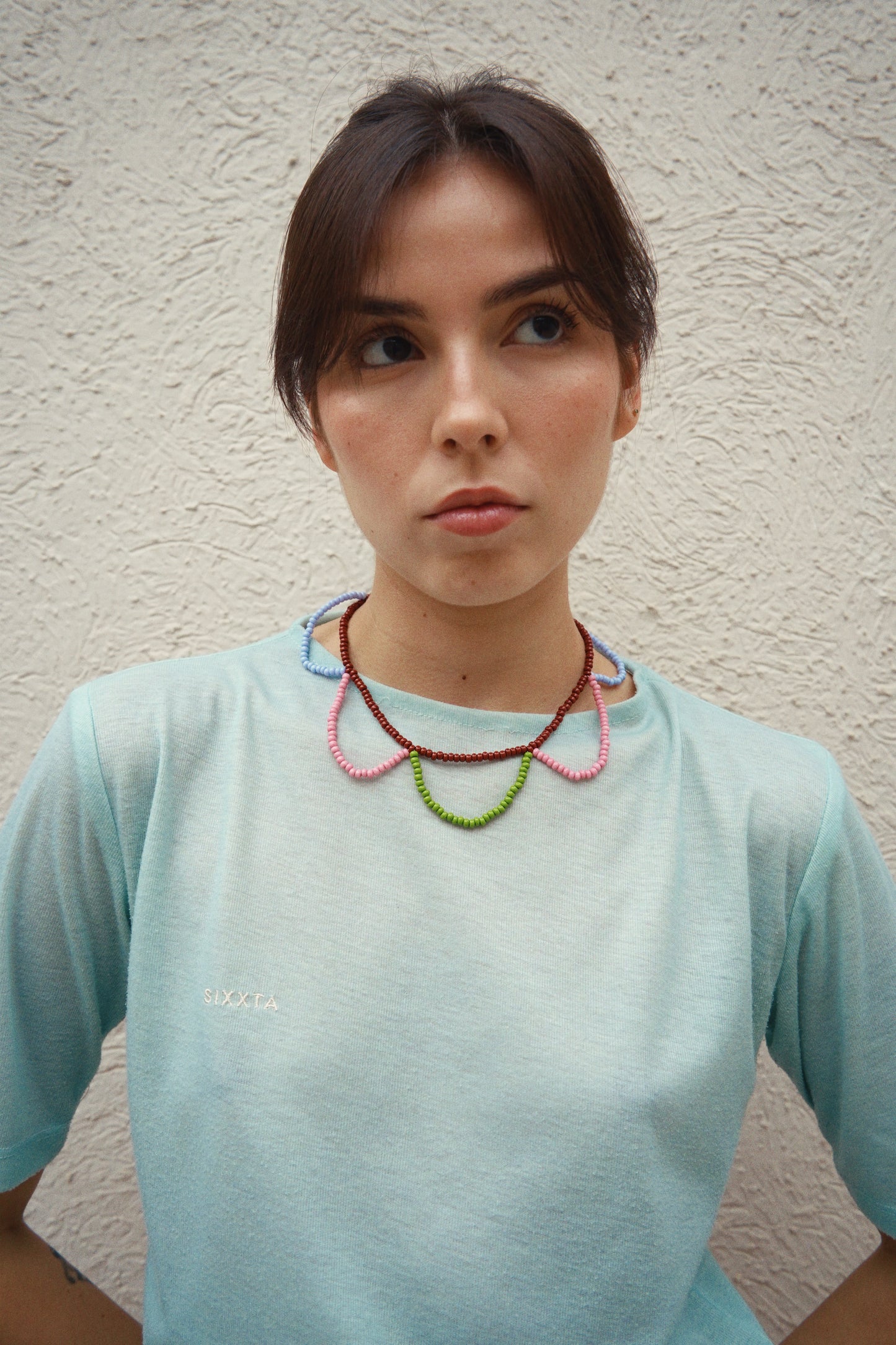 Collar Pétalos Arcoíris