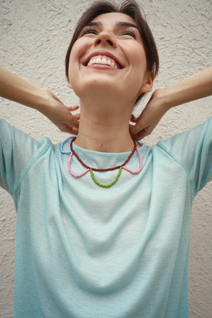Collar Pétalos Arcoíris
