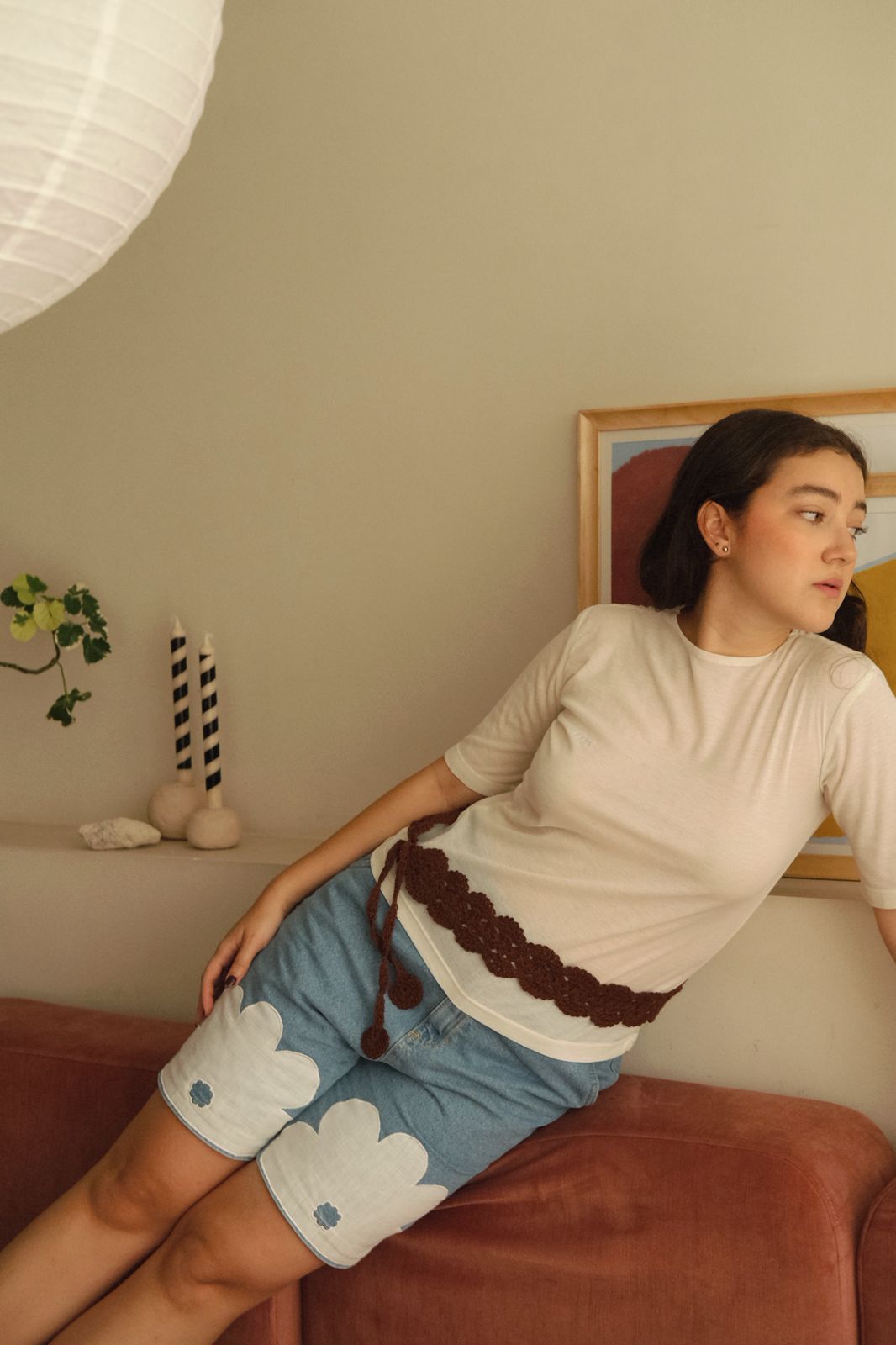 Cinturón Cadeneta Chocolate