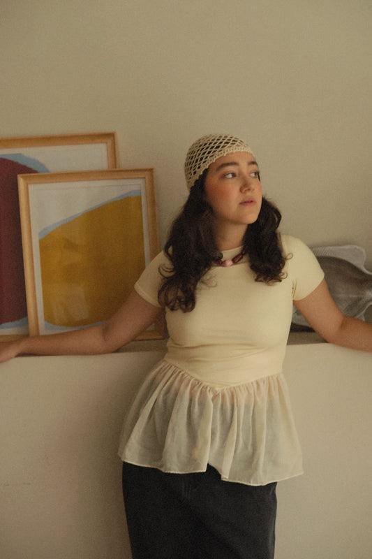 Mesh Hat Puntada Crudo